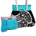 Turquoise Black and White P..