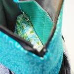 Turquoise Black and White P..