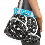 Sky Blue with Black and Whi..