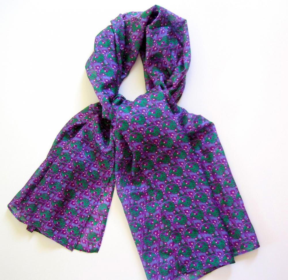 Purple Dream Luxurios Silk Scarf
