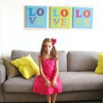 LOVE Fabric Wall Decoration..